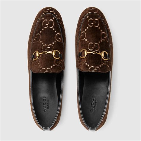 Gucci jordaan velvet loafer